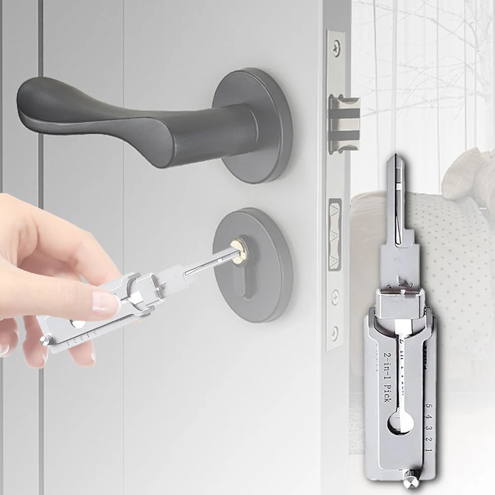 Stainless Steel Key Decoder O-ring Pickup Kit Precision Hook & Pick Set Lock Decoder Pickup Hand Tool Maintenance Repair Kit