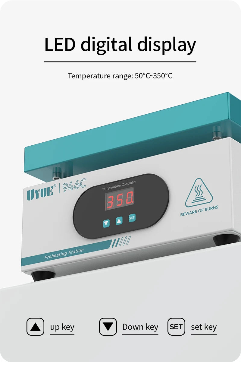 946C Aluminum Substrate Heating Table Constant Temperature Adjustable Temperature Preheating Plate