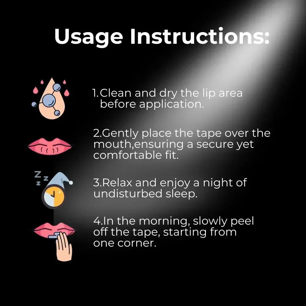 30Pcs Anti-Snoring Mouth Tape for Sleeping Strips Keep Mouth Closed Improve Breathing Quality and Dry Mouth Relief Sleep Aid
