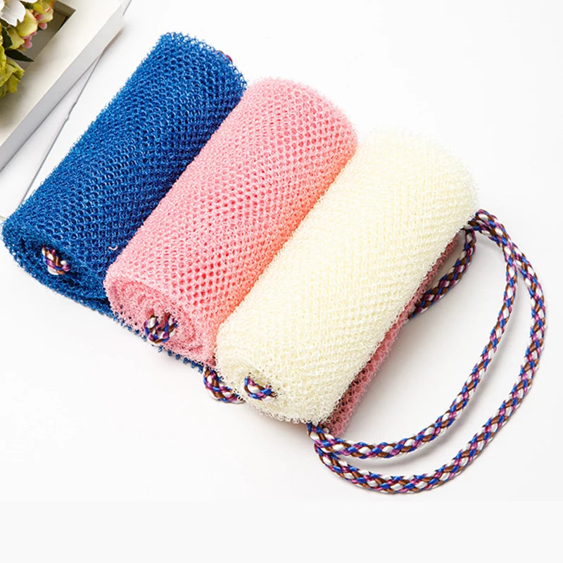 African Net Bath Sponge, 14x77cm African Net Long Bath Net Sponge Exfoliating Shower Body Scrubber Back Scrubber Skin Smoother