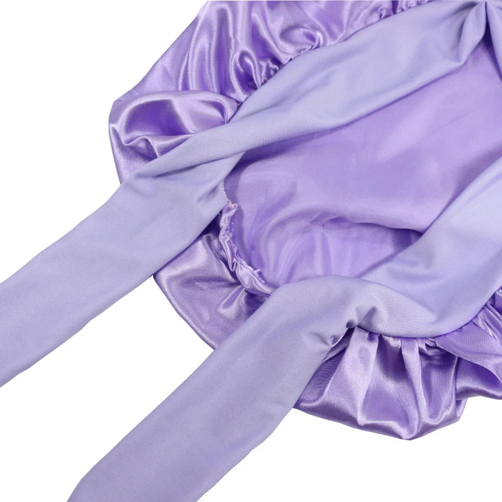 New Satin Hair Cap For Sleeping Invisible Flat Imitation Silk Round Haircare Women Headwear Ceremony Adjusting Button Night Hat