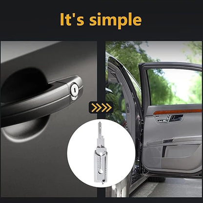 Stainless Steel Key Decoder O-ring Pickup Kit Precision Hook & Pick Set Lock Decoder Pickup Hand Tool Maintenance Repair Kit