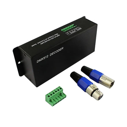 LED RGB RGBW DMX 512 Decoder 8A 3CH 4CH DMX512 Controller LED DMX512 Decoder For LED Light Strips