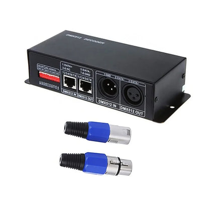 LED RGB RGBW DMX 512 Decoder 8A 3CH 4CH DMX512 Controller LED DMX512 Decoder For LED Light Strips