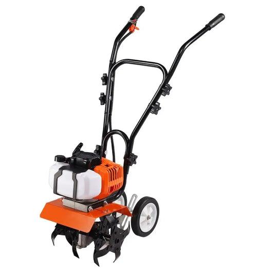 Power 2-Stroke Adjustable Tines Tiller Cultivator for Garden for lawn Field Cultivation