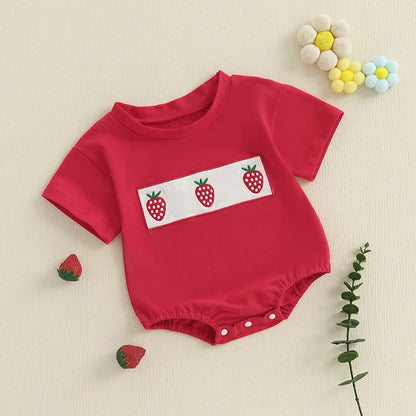 Adorable Toddler Girls Jumpsuit Sleeveless Round Neck Floral Print Baby Romper with Ruffle Trim for Summer Outfits
