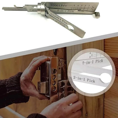 Stainless Steel Key Decoder O-ring Pickup Kit Precision Hook & Pick Set Lock Decoder Pickup Hand Tool Maintenance Repair Kit